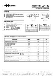 1N4148-T1 datasheet pdf Won-Top Electronics