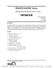 HM62W16255HCTT-10 datasheet pdf Hitachi Semiconductor