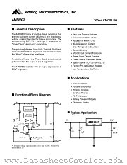 AME8802AEEV datasheet pdf Analog Microelectronics