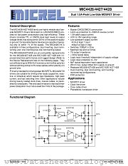MIC4426BM datasheet pdf Micrel Semiconductor