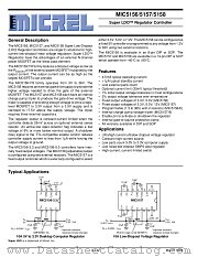 MIC5158BM datasheet pdf Micrel Semiconductor