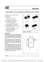 M27W201-100K6TR datasheet pdf ST Microelectronics