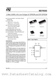 M27W202-150B6TR datasheet pdf ST Microelectronics