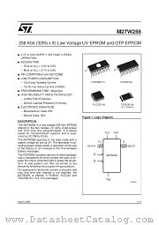 M27W256-100N6TR datasheet pdf ST Microelectronics