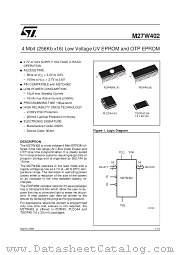 M27W402-120B6TR datasheet pdf ST Microelectronics