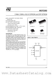 M27C202-45N3TR datasheet pdf ST Microelectronics