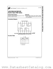 5408FMQB datasheet pdf National Semiconductor