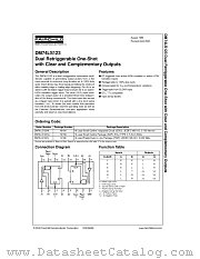 DM74LS123N datasheet pdf Fairchild Semiconductor