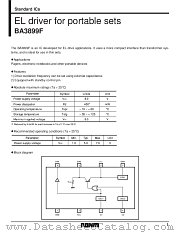 BA3899 datasheet pdf ROHM