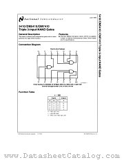 DM7410N datasheet pdf National Semiconductor