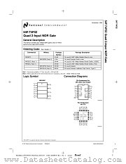 74F02SJ datasheet pdf National Semiconductor