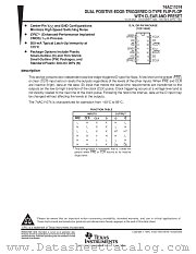 74AC11074PW datasheet pdf Texas Instruments
