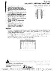 74ACT11139PW datasheet pdf Texas Instruments