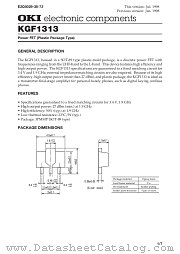 KGF1313 datasheet pdf OKI electronic eomponets