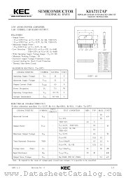 KIA7217 datasheet pdf Korea Electronics (KEC)