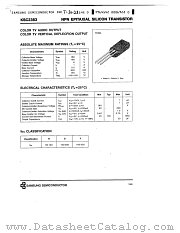 KSC2383 datasheet pdf Samsung Electronic