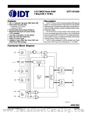 IDT71V016SA10PHI8 datasheet pdf IDT