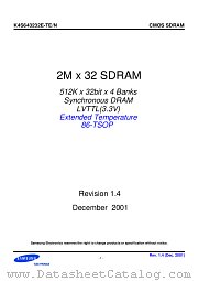 K4S643232E datasheet pdf Samsung Electronic
