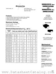 SMBG5949 datasheet pdf Microsemi