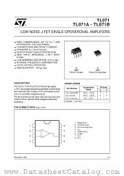 TL071AIN datasheet pdf ST Microelectronics