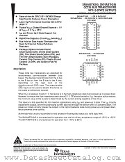 SN54ABTH245W datasheet pdf Texas Instruments