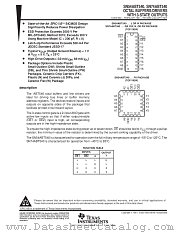 SN74ABT540DB datasheet pdf Texas Instruments