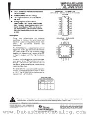 SN54AHC240FK datasheet pdf Texas Instruments