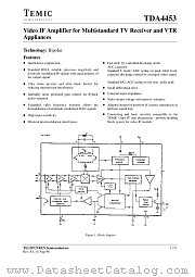 TDA4453 datasheet pdf TEMIC