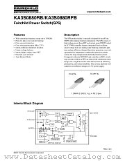 KA3S0880RFB-YDTU datasheet pdf Fairchild Semiconductor