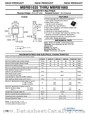 MBRB1660 datasheet pdf General Semiconductor
