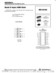 MC10104 datasheet pdf ON Semiconductor