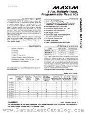 MAX6313UK44D4-T datasheet pdf MAXIM - Dallas Semiconductor