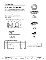 74LS245 datasheet pdf ON Semiconductor
