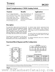DG213DQ datasheet pdf TEMIC