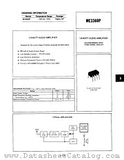 MC3360P datasheet pdf Motorola
