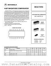 MC74F85 datasheet pdf Motorola