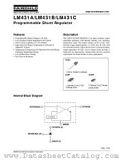 LM431BCZ datasheet pdf Fairchild Semiconductor