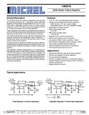 LM2575BT datasheet pdf Micrel Semiconductor