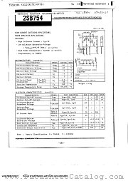 2SB754 datasheet pdf TOSHIBA