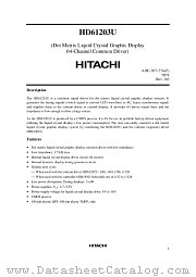 HD44780UBXXFS datasheet pdf Hitachi Semiconductor