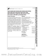 ADC1230 datasheet pdf National Semiconductor