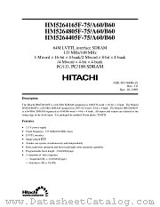 HM5264805F-B60 datasheet pdf Hitachi Semiconductor