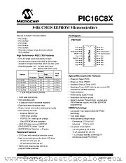 PIC16C83 datasheet pdf Microchip