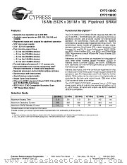 CY7C1380C-250BZC datasheet pdf Cypress