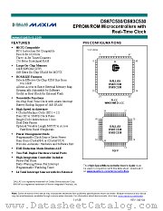 DS83C530-ECL datasheet pdf MAXIM - Dallas Semiconductor