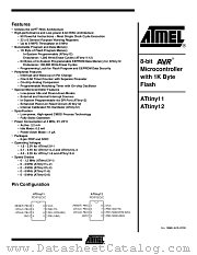ATTINY12-8PI datasheet pdf Atmel