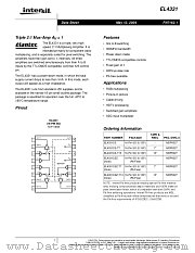 EL4331CSZ datasheet pdf Intersil