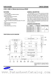 K4S161622D-TC/L80 datasheet pdf Samsung Electronic
