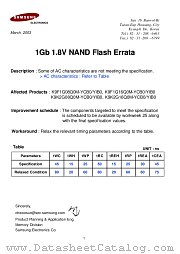 K9F1G16U0M-YCB0 datasheet pdf Samsung Electronic