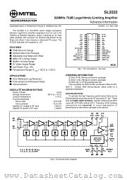 SL3522 datasheet pdf Mitel Semiconductor